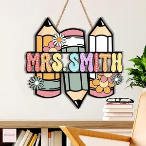 3D Teacher Door Sign, Custom Teacher Name Sign, Teacher Appreciation Gifts, Classroom Welcome Sign, Back to School Gift, Classroom Decor
