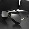 Unisex Polarized Double Bridge Aviator Sunglasses - PC UV-Protection Lens Polycarbonate Lightweight Durable Eyewear, Sunglasses for Women Men's Accessories for Casual Driving