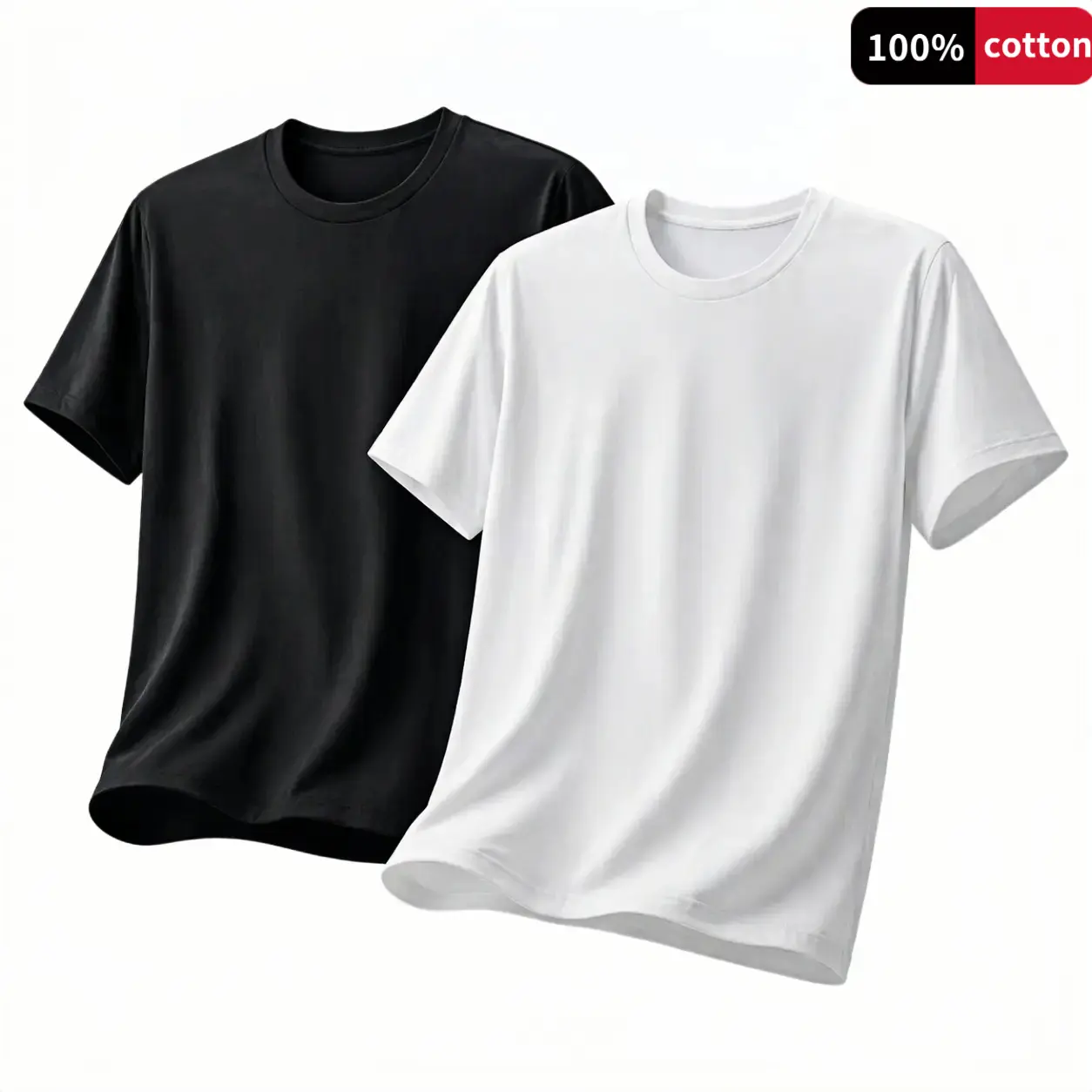 Women's Essential Oversized 100% Cotton Short-Sleeve Tops - Comfortable Loose Fit, Basic Casual Spring Wear for Easter, Valentines Day