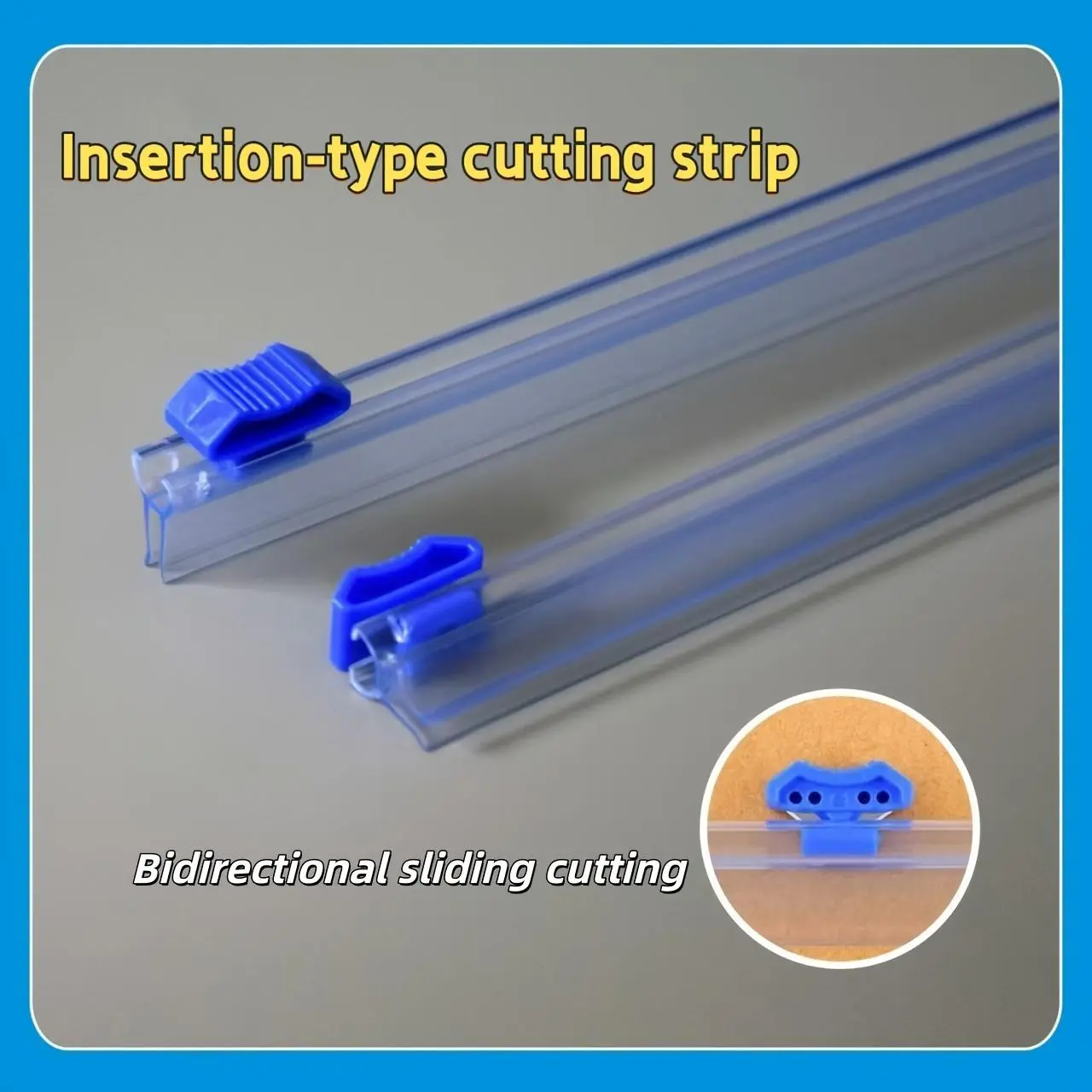 Multi-purpose Bidirectional Cutter, Foil Cutter, Baking Paper Trimmer, Capable of Cutting in Both Directions, Easy to Install. Suitable for Cutting Foil, Aluminum Foil, and Plastic Wrap. A Great Item for Home Kitchens