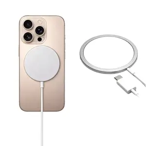 15w Fast Wireless Charger for iPhone 16 15 14 13 12 11 XR Pro Max, Magnetic Charging, No Connector, Co-Axial Electric Conductor