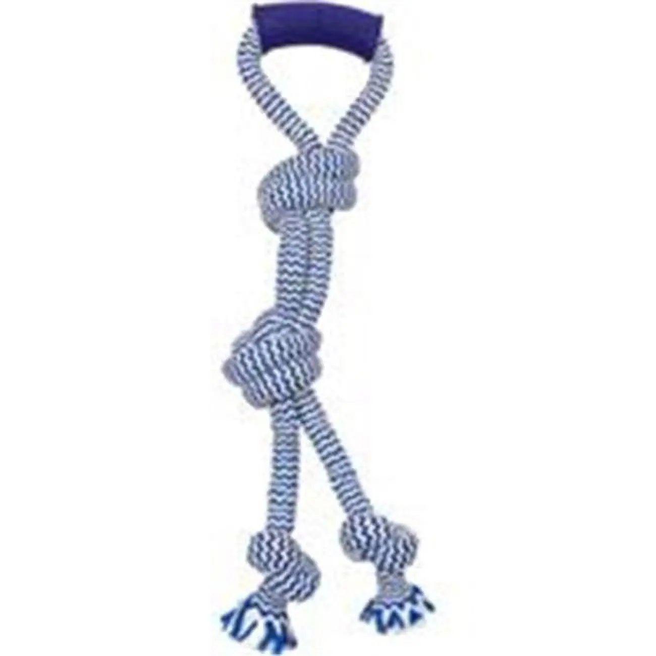 Mammoth Pet Products 25675F 20 in. Winter Fresh Twin Tug Dog Toy with Handle, Durable Twin Rope Toy for Dogs