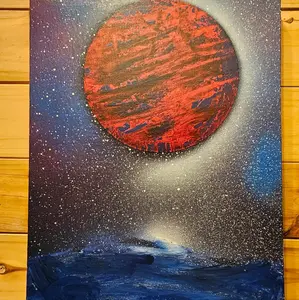 Ocean Breeze spray paint art