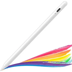 Stylus Pen for iPad 2018-2026,  Rechargeable iPad Pencil Digital Pen with Palm Rejection Compatible with iPad Pro 11 1/2/3rd, Pro 12.9 3/4/5th, iPad 6/7/8th Gen, Air 3/4th, mini 5/6th
