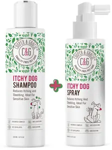 Dead Sea Itchy Dog Shampoo and Spray Bundle