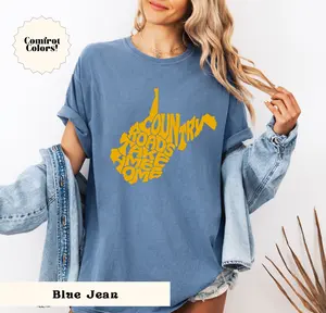Country Roads Take me Home Shirt, West Virginia Tee, West Virginia Trendy Shirt,WV Shirt,Cute West Virginia Shirt,West Virginia Tee,WV Lover, Comfort Colors TShirt