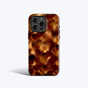 Abstract Tortoise Shell Phone Cover - Monogrammed Tough iPhone 16 Pro Max Case for Evryone | Durable Protection