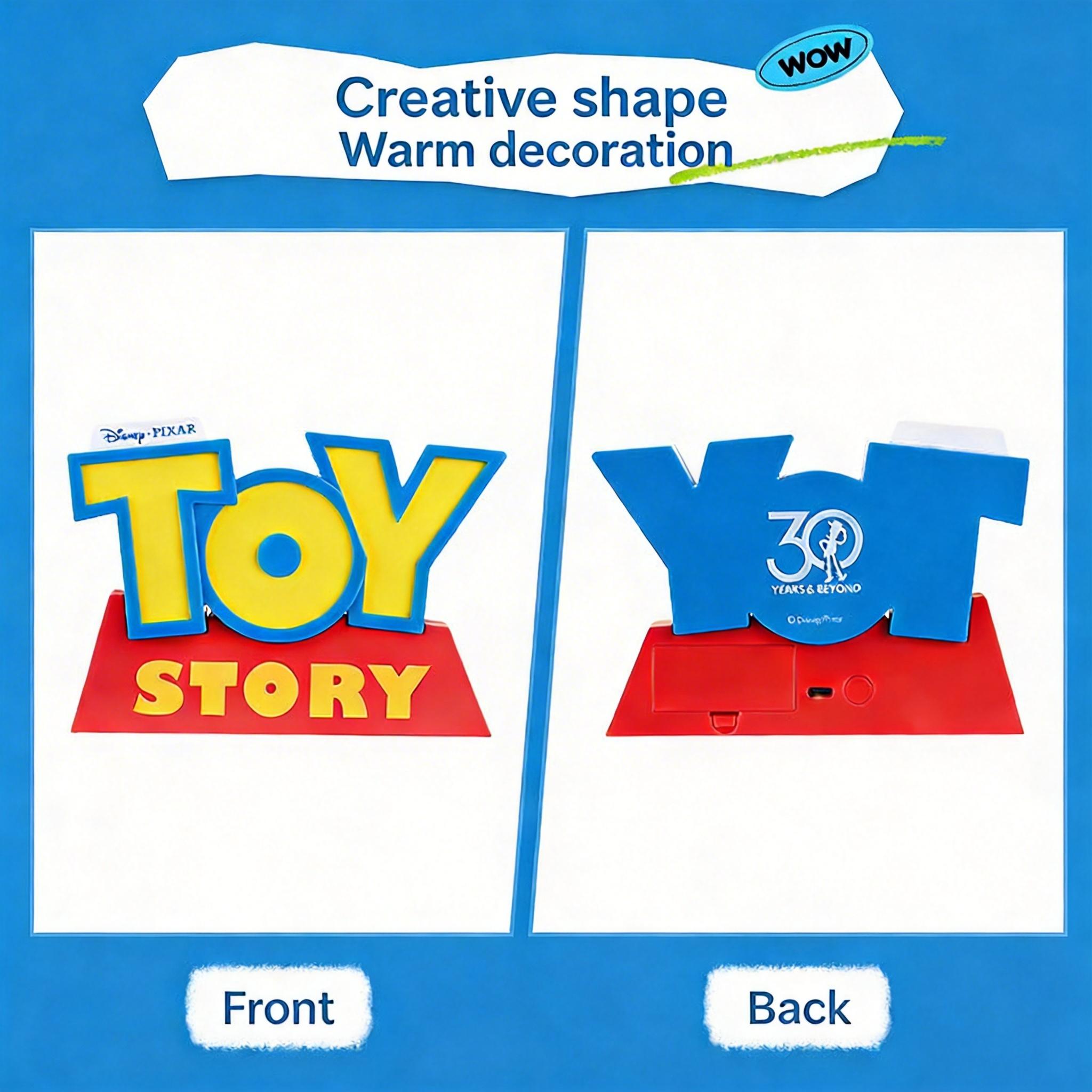 ，MINISO Disney Pixar LED Night Light USB Cute Bedside Desk Decor NightLight DeskDecor CuteGadgets for Bedroom, Bathroom, Stairs, Hallway, Gift for Fans & Friends