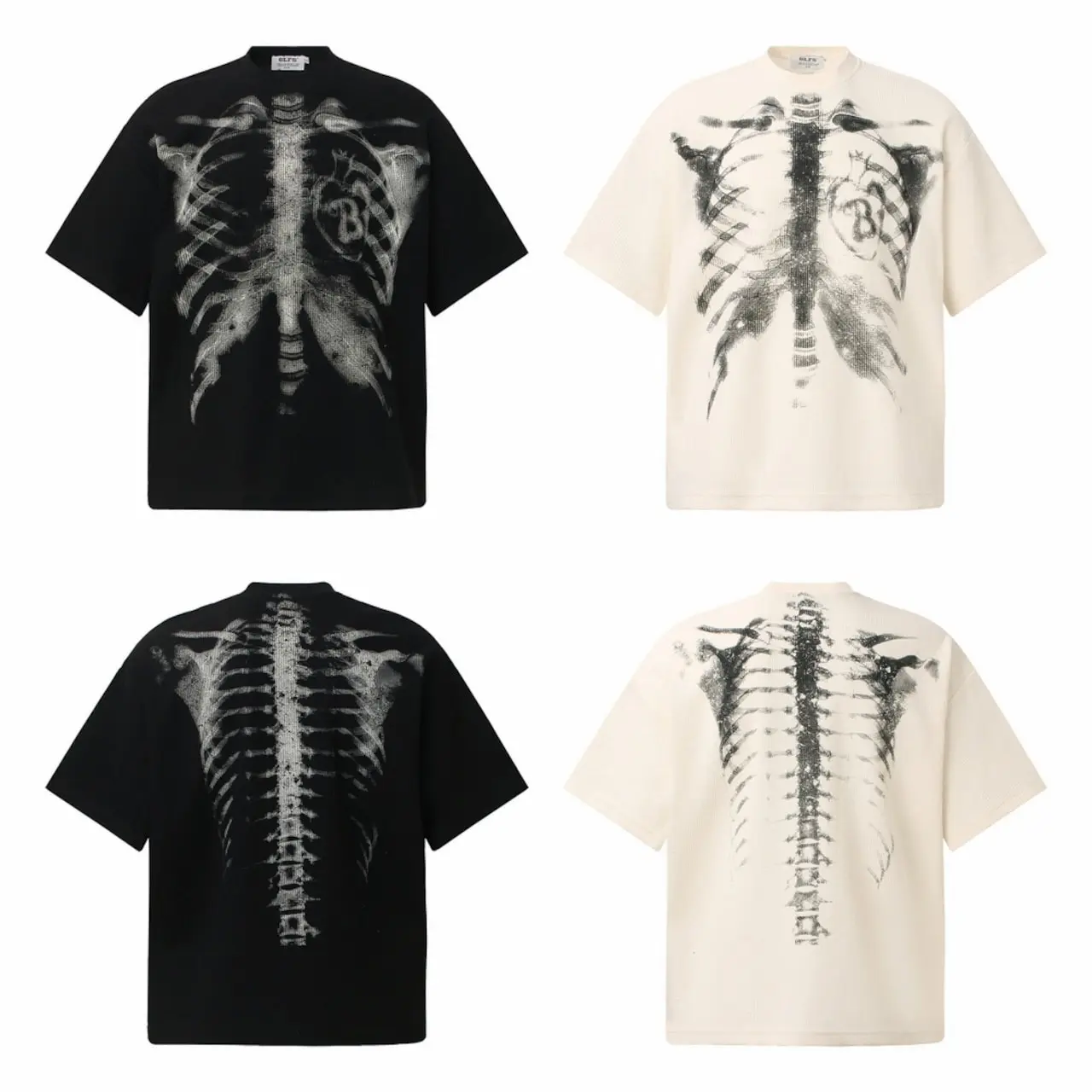 Comfort Colors Vintage Skeleton Bones T-Shirt – Retro Skull Anatomical Unisex Cotton Graphic Tee