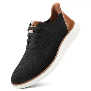 Men's Hands Free Slip on Casual Sneakers Cushioned Walker Dress Shoe Lightweight breathable Tennis Athletic Fashion Comfortable Business Oxfords