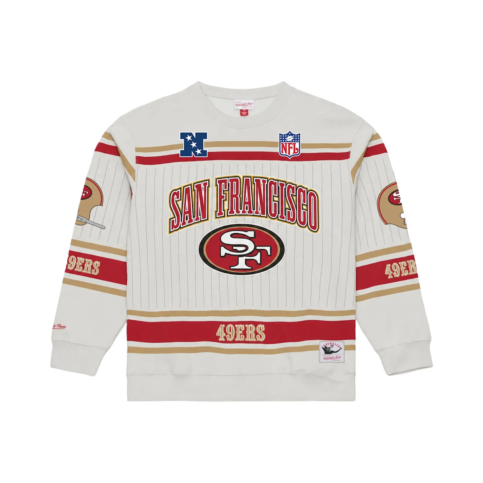 Mitchell & Ness San Francisco 49ers NFL Too Maxxed Fleece Crew