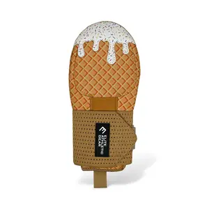 Elite Athletic Gear White Ice Cream Sliding Mitt for Adults - Durable Neoprene with Hard Shell Plates & Velcro Closure for Baseball Softball