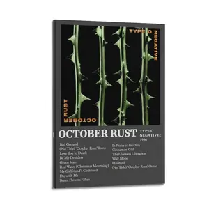 Type O Negative October Rust Poster for Bedroom Aesthetic Canvas Wall Art Living Room Posters Painting Picture Print Modern Family Decor Artist Bathroom Poster