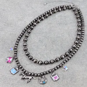 Western Rodeo Multi Charm Necklace