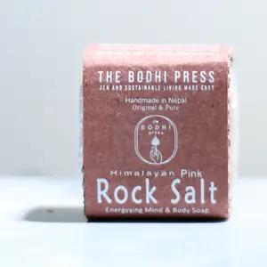 The Bodhi Press Pink Himalayan Mineral Salt Soap - Nourishing and Hydrating Spa Treatment - 100 G