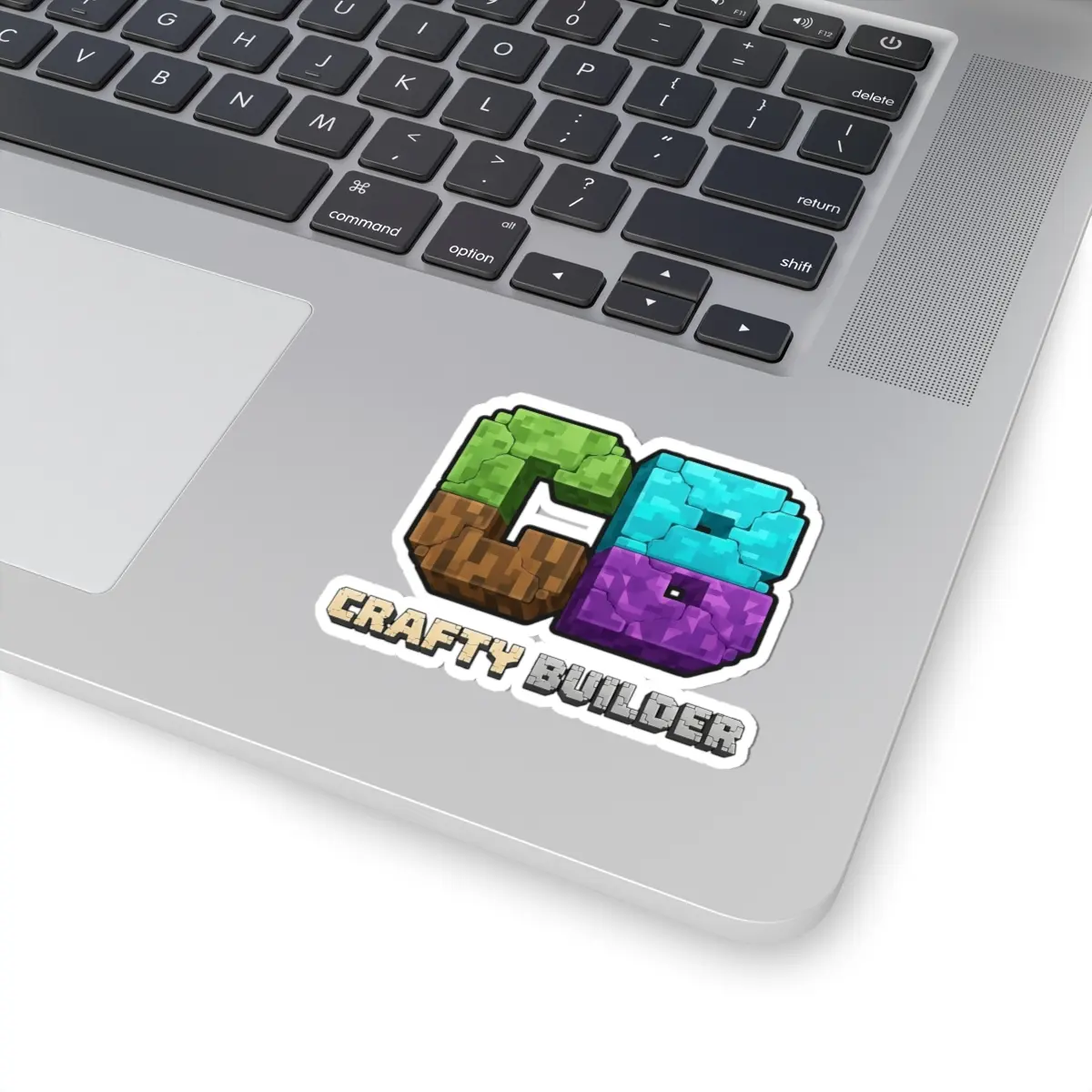 YouTube "Crafty Builder" Stickers - Minecraft-Inspired Kiss-Cut Decals for Gamers, Laptop, Water Bottle, Scrapbooking, Gift Ideas