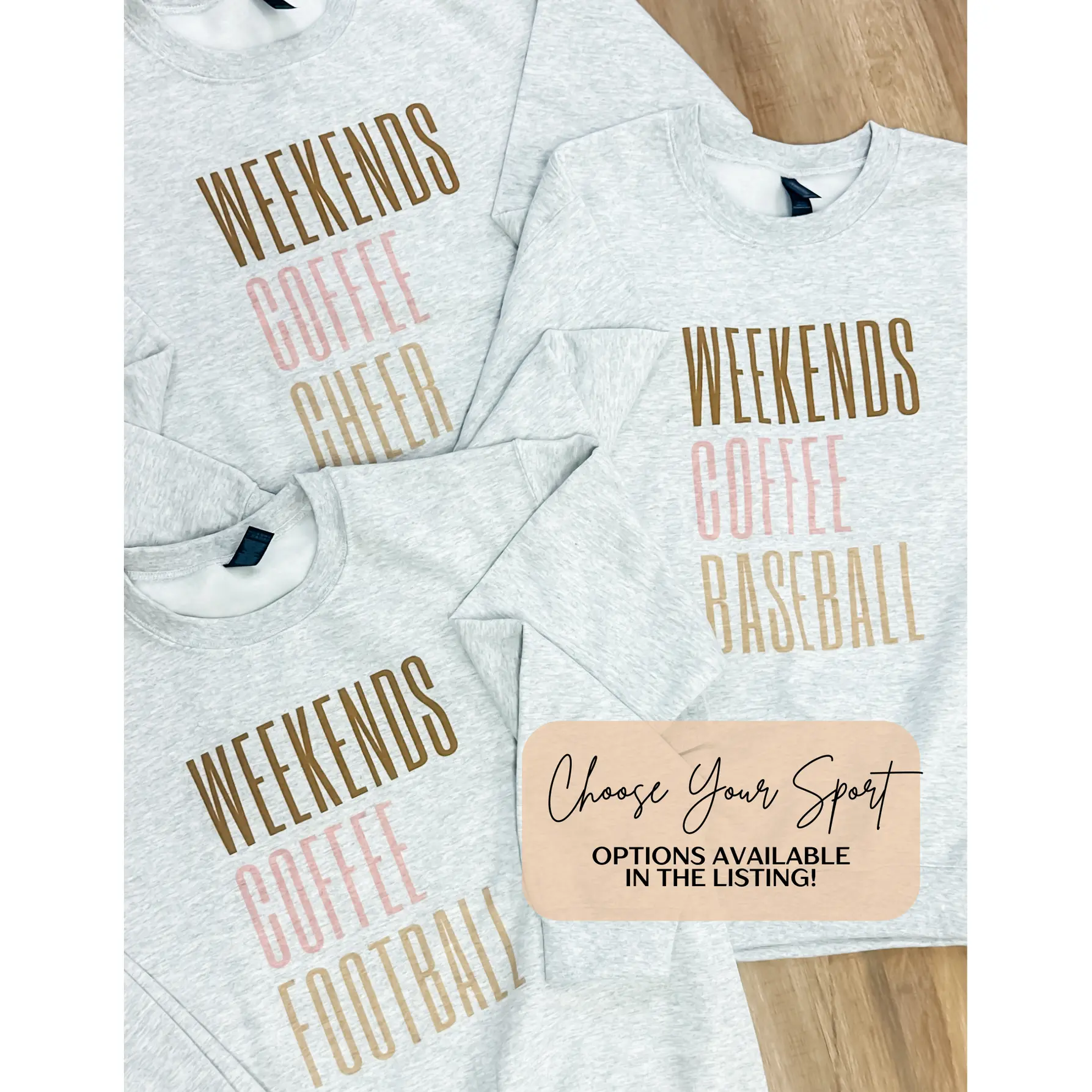 Choose Your Weekend Sport Graphic Ash Pullover