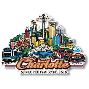 Charlotte City Magnet by Classic Magnets