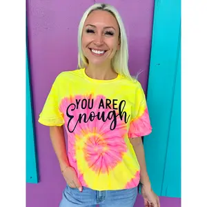 You Are Enough Tie-Dye Tee