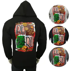 NWT Peru Nazca Lines Peruvian Patriotic Monkey Men's Hoodie Sweatshirt S M L XL