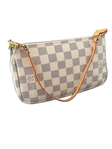 Pre-owned Louis Vuitton As Seen On Screen As Seen On Screen Damier Azur Pochette Accessories ️ $1199
