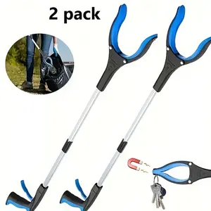 Foldable Garbage Picker with 360° Rotating Clamp and Magnet, Extended Heavy-Duty Pickup Pole, Ideal for Seniors, Mobility Aid Tool