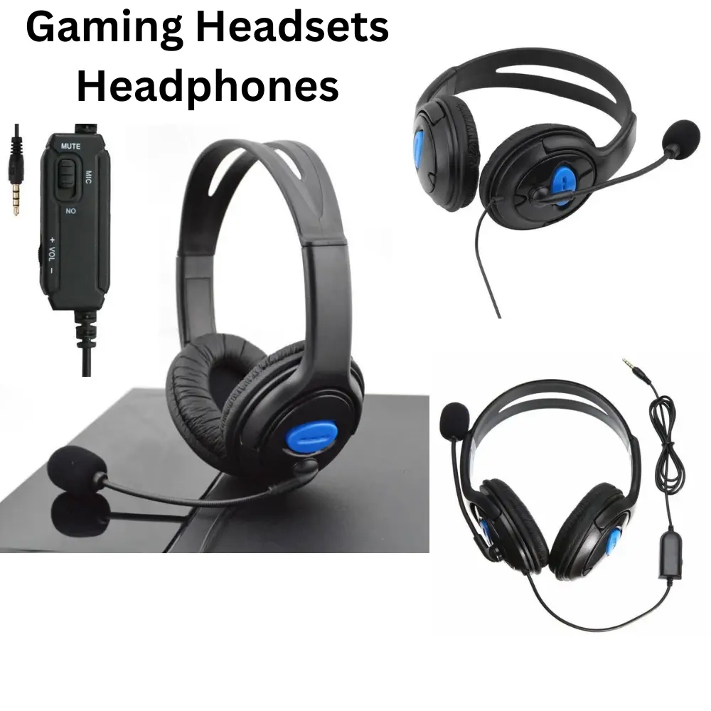 Stereo Wired Gaming Headsets Headphones with Mic for PS4 Playstation 4 PC Laptop