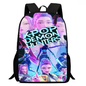 School Large Capacity Backpack KPop Demon Hunters Backpack for Child Light Weight Child Knapsack Rucksack Best Gift