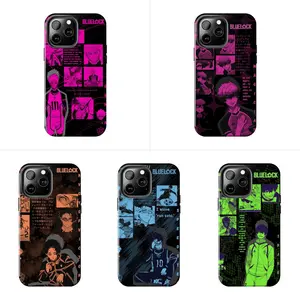 Blue Lock Anime Manga Panel Typo Case for iPhone 17-7 Pro Max Plus & Samsung Galaxy S26-S21 Ultra Plus - Shidou Ness Hiori Zantetsu Aiku Aesthetic Phone Cover unisex