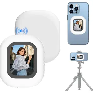 Mobile rear camera viewfinder monitor, compatible with iOS and Android, 2.0-inch magnetic back clip screen, supports wireless/wired connection+Bluetooth remote control for taking photos and focusing, suitable for Vlog recording, mobile live streaming, and