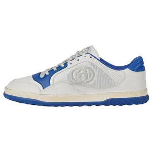 GUCCI MAC80 Sneaker 'White Blue' Flats - Fashionable Casual Style for Daily Wear Canvas Shoe flats