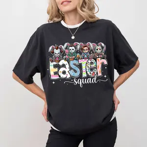Easter Peep Shirt - Prepare to Dye Horror Tee  Spooky Easter Squad  Creepy Cute Bunny  Retro Horror Easter Gift  Funny Slasher Movie Shirt