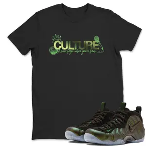Foamposite One Pine Green Shirt, Foamposite One Pine Green Graphic T-Shirt, Culture Tee Match Sneaker, Laid-Back Vibe, Always in