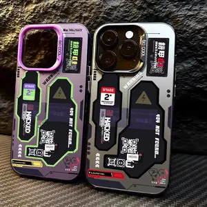Hacker Creative Mecha Case for Iphone 17 16 15 14 13 12 11 17Air Plus Pro Promax Matte Shockproof Back Cover for Gift