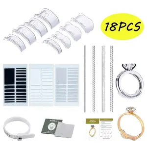 Ring Sizer Ring Adjusters Ring Size Adjuster Ring Guard for Loose Rings 18Pcs