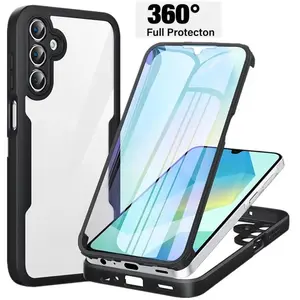 Clear 360° Full Body Screen Protector Case For Samsung Galaxy A56 A36 A26 A16 A55 A35 A15 A25 5G Shockproof Phone Cover Fundas