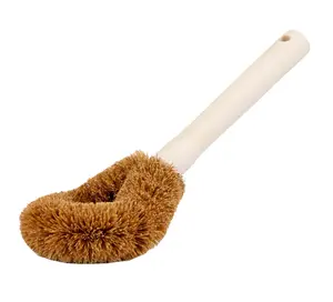 Toilet brush with handle for easy cleaning