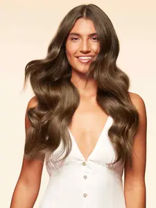 Luxy Hair 20" Halo Hair Extensions – Neutral Brown | 180g Full Volume Remy Human Hair
