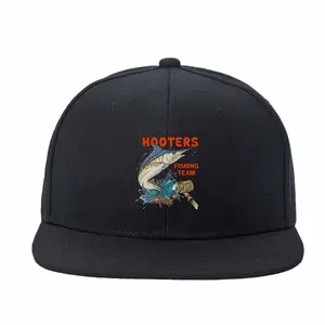 Hooters Fishing Team graphic for apparel Hip-hop Hat Outdoor Adjustable Casual Hat Outdoor sports and leisure flat brimmed hat
