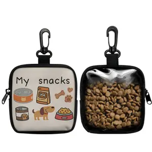 Dog Snack Bag with Hook and Zipper, Pet Training Set, Dog Poop Bags, Puppy Walking Bags, 1 Piece Pack, Ideal for Pet Owners