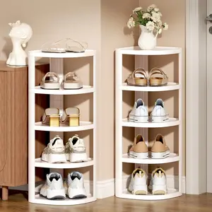 NestOrganix 10 Tier Vertical Shoe Rack – Stackable Narrow Shoe Organizer Tower for Closet & Entryway
