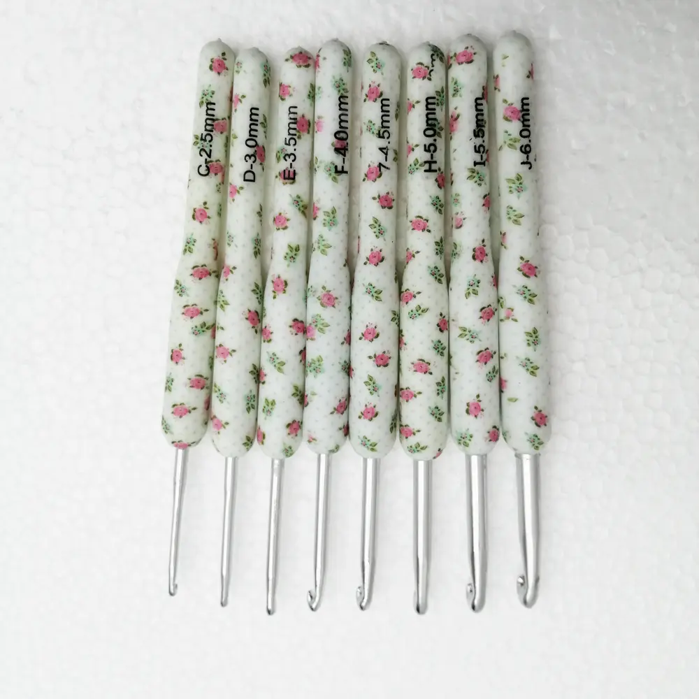 YOKOMA 8PCS Knitting Crochet Hook Needles Set, Multifunctional Weave Hand Sewing Tool Kit for DIY Knitting Craft