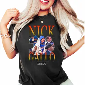 Nick The Goat Gallo Shirt, Trending Shirt, Trendy Graphic Tee, Cool Gift for Fans, Sports Shirt, Unique Design Shirt