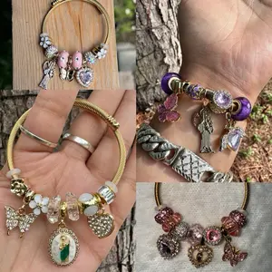 Religious Bangle Charm Bracelets