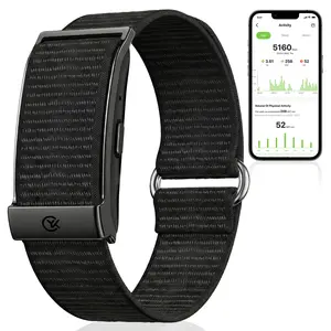 Smart Fitness Band, Health and Fitness Tracker, Multi-Sport Tracker Wristband,Nylon Moven Sports Wristband, Unisex, IP68 Waterproof, 24/7 Heart Rate and Sleep Monitoring, Free app