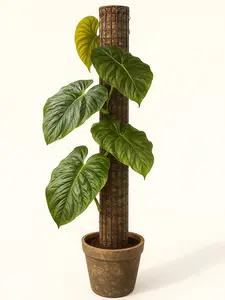 Steel Sphagnum Moss Pole — Plant Support for Climbing Houseplants