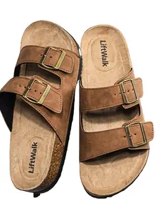 Men's Fashion Casual Beach Sandals 2026, Retro Thick Sole Soft Wood Bottom, Comfortable Insole, Summer Beach Slip-On Mules, Unisex Couple Shoes, Casual Lifestyle Footwear