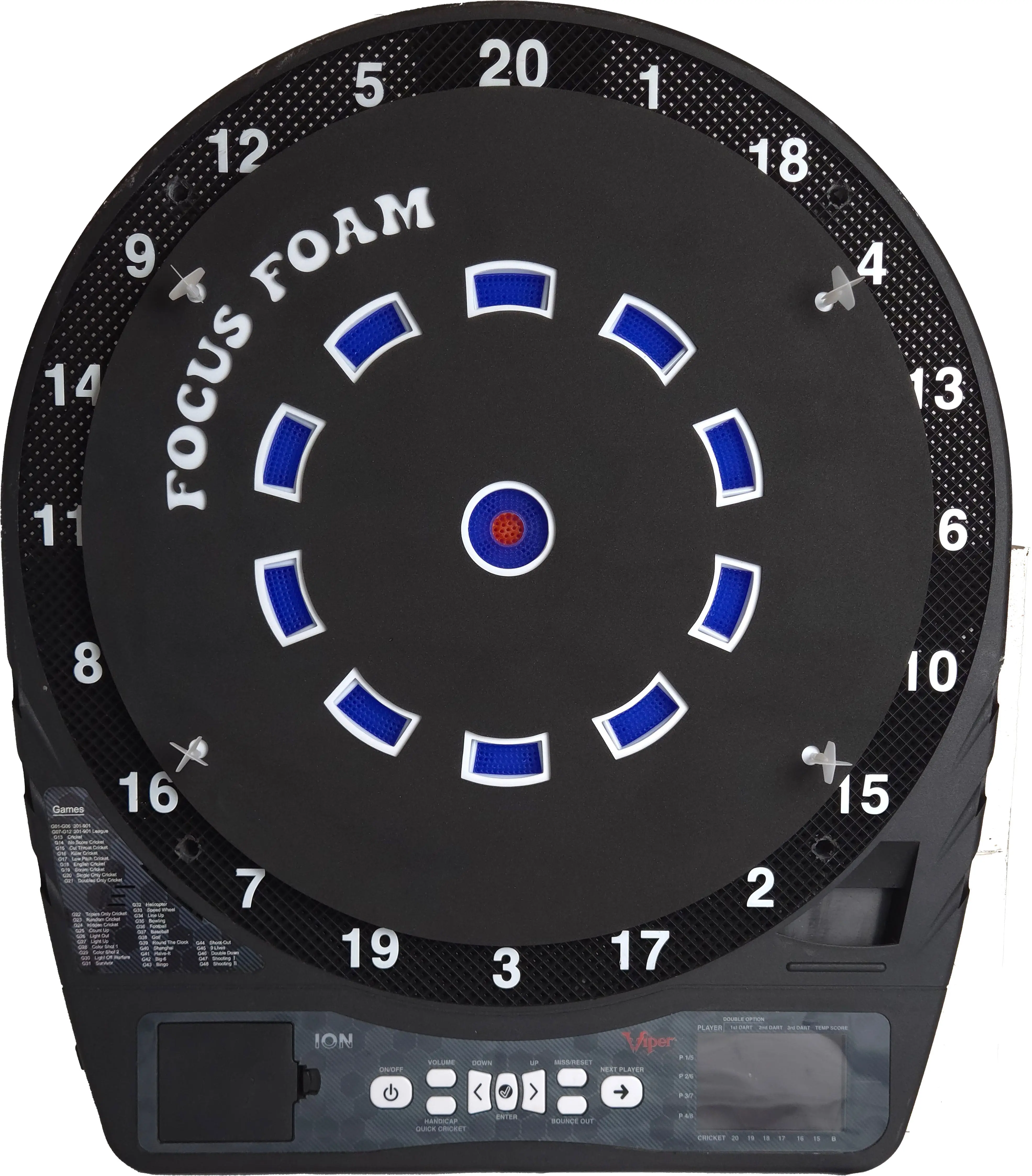 Soft Tip Dartboard Overlay – Fit-to-Form Trebles All Day Trainer (15.5")