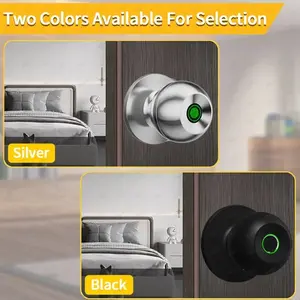 Fingerprint Door Lock For Bedroom Smart Lock Biometric Door Knob Lock with App Control for Bedrooms
