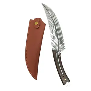 Feather  Knife,Meat Cleaver  Kitchen Cooking Knife with Sheath Outdoor Camping Thanksgiving Christmas Gifts